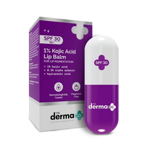 The Derma Co SPF 30 Lip Balm with 1% Kojic Acid, 4gm