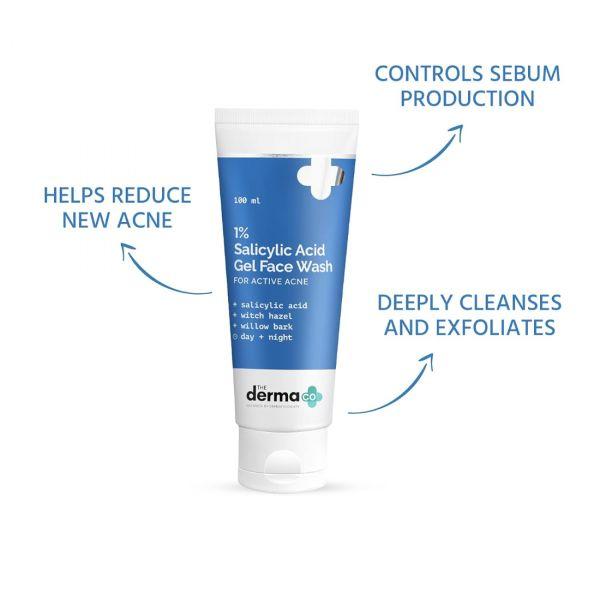 The Derma Co 1% Salicylic Acid Gel Face Wash, 100ml