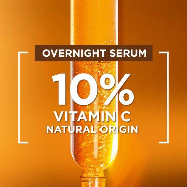 Garnier Bright Complete 10% Pure Vitamin C Overnight Booster Serum, 15ml