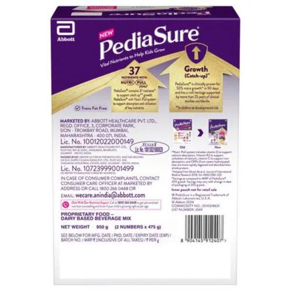 Pediasure Vanilla Flavour Nutrition Powder Refill, 950gm