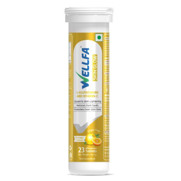 Wellfa Skin Glow Effervescent (Orange), 23tabs