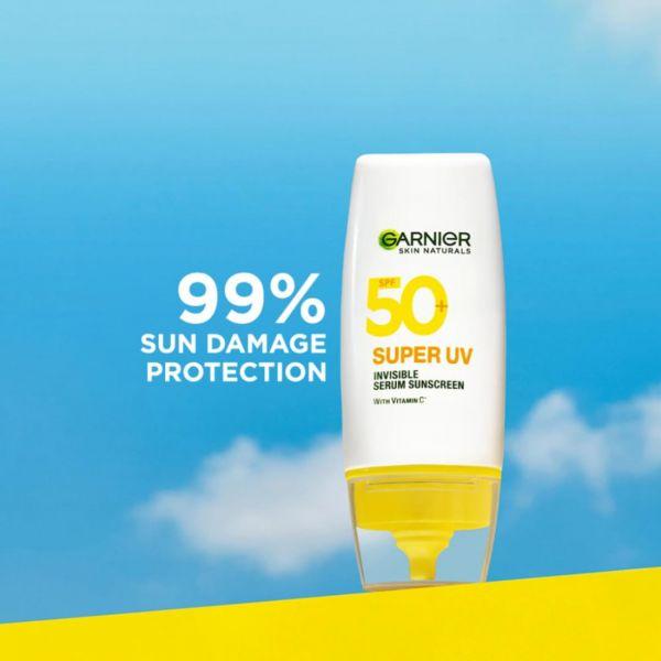 Garnier Super UV Invisible Serum Sunscreen SPF 50+, 30gm