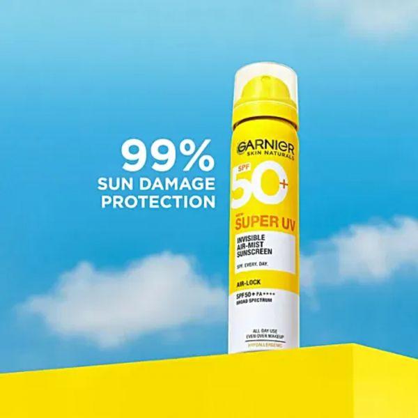 Garnier Super UV Invisible Air Mist Sunscreen SPF 50+, 75ml