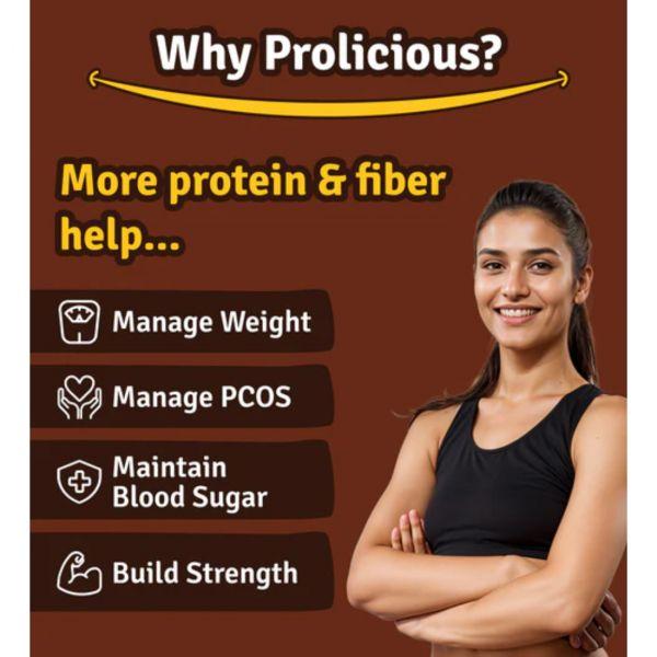 Prolicious Choco Seeds Protein Bar, 50gm