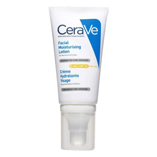 CeraVe AM Facial Moisturising Lotion With SPF 50 Sunscreen, 52ml