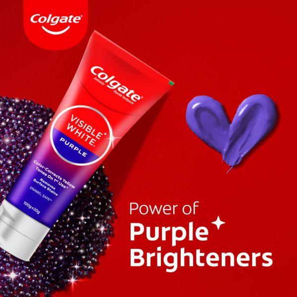 Colgate Visible White Purple Toothpaste, 100gm