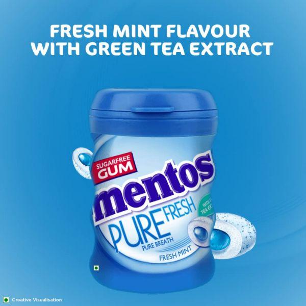 Mentos Pure Fresh Sugarfree Fresh Mint, 54.6gm