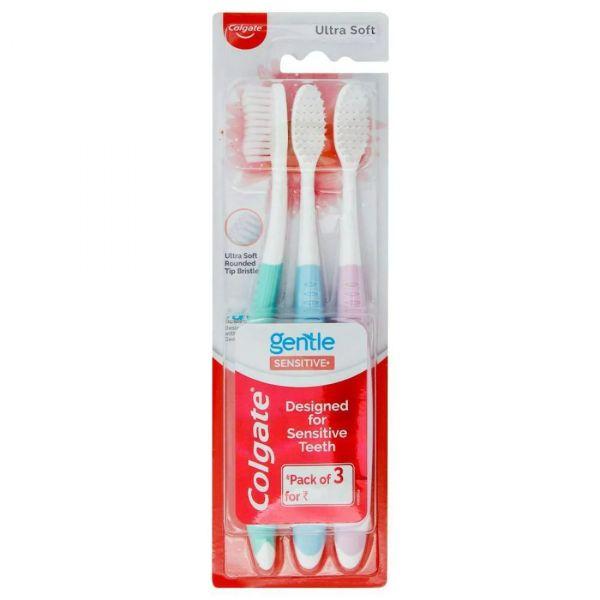 Colgate Ultra Soft Sensitive Gentle Tooth Brush, 3pcs