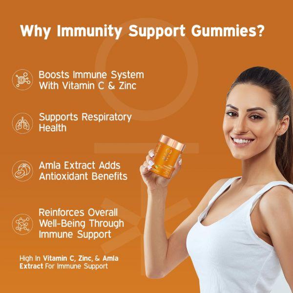 Nutriburst Triple Immunity Gummies (Orange), 30gummies