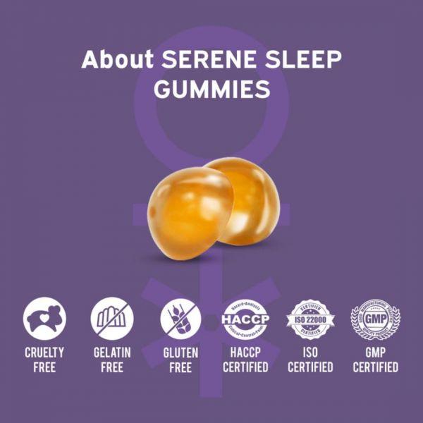 Nutriburst Serene Sleep 5mg Melatonin Gummies (Mango), 30gummies