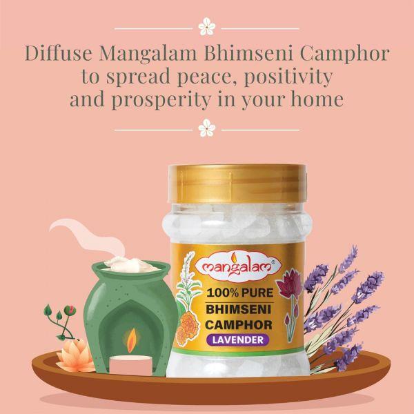 Mangalam Bhimseni Camphor (Lavender), 100gm