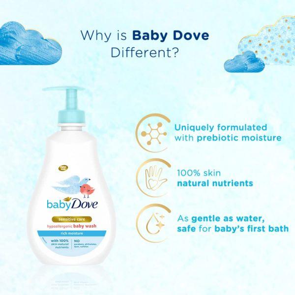 Baby Dove Rich Moisture Hypoallergenic Wash, 400ml