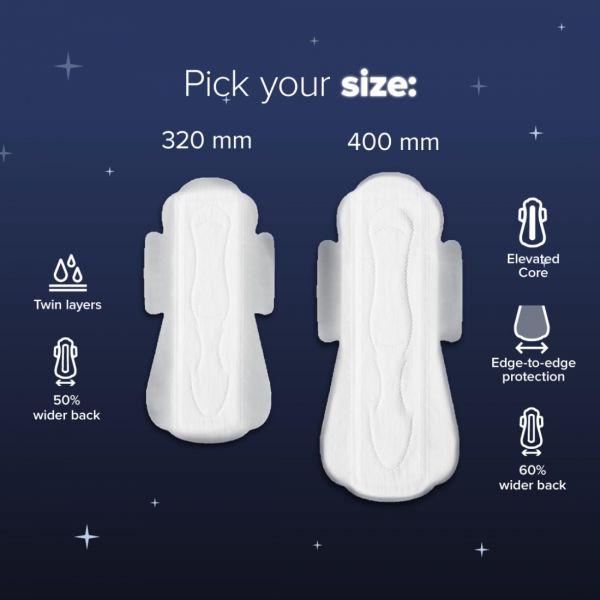 Nua Ultra-Safe Night Pads XXXL, 8pads