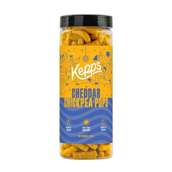 Kepps Cheddar Chickpea Pops, 110gm