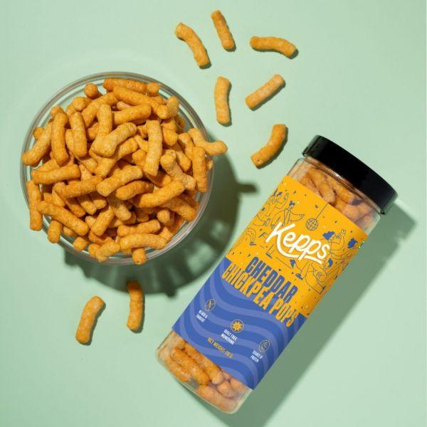 Kepps Cheddar Chickpea Pops, 110gm