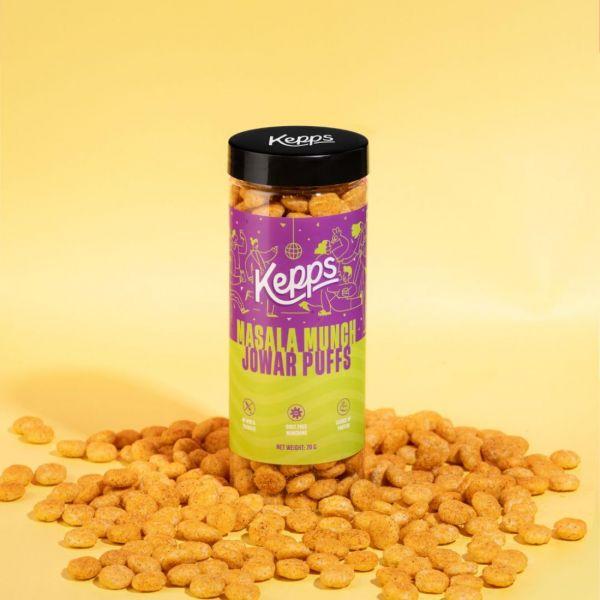 Kepps Masala Munch Jowar Puffs, 70gm