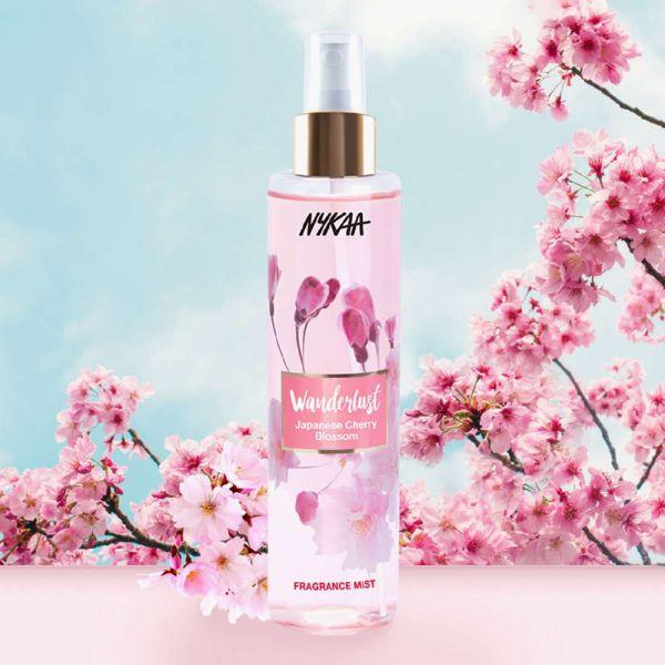 nykaa cherry blossom body mist review