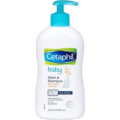 Cetaphil Baby Wash & Shampoo (Organic-Calendula), 399ml