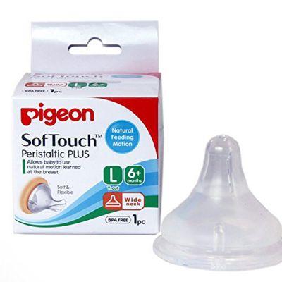 Pigeon Softouch Peristaltic Nipple-L (26114), 1piece