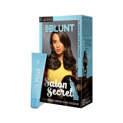 Bblunt Salon Secret High Shine Creme Hair Colour Chocolate Dark Brown 3