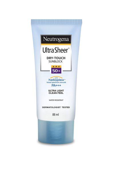 Neutrogena Ultra Sheer Dry Touch Sunblock, SPF 50+ Sunscreen, 88ml