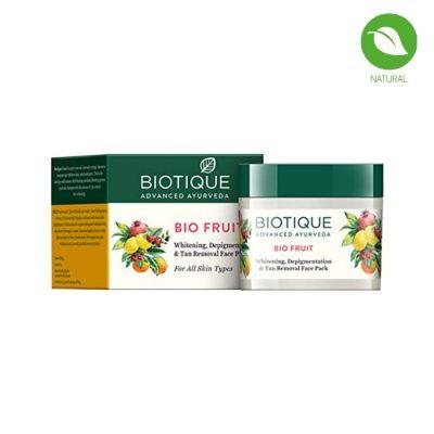 Biotique Bio Fruit Whitening, Depigmentation & Tan Removal Face Pack, 75gm