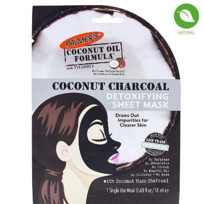 Palmer's Coconut Charcoal Detox Sheet Mask, 18ml