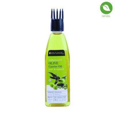 Soulflower Cold Pressed Olive Carrier Oil, 120ml