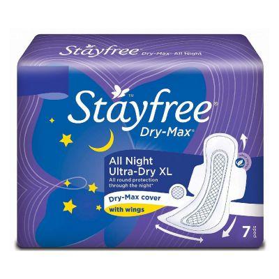 Stayfree Dry-Max All Night Wings, 7pcs (XL)