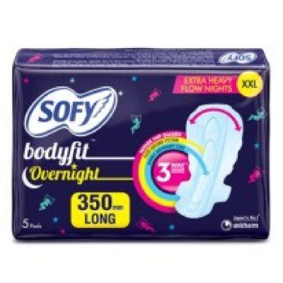 Sofy Body Fit Overnight Sanitary Pads, 5pcs (XXL)