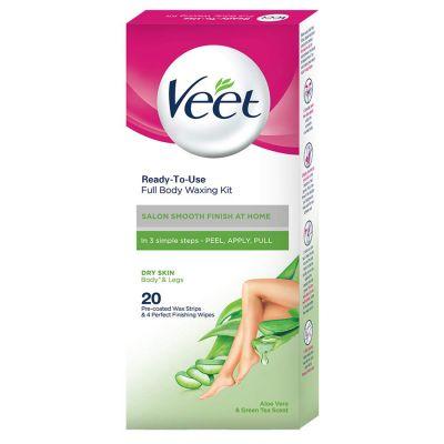 Veet Full Body Waxing Stips Kit For Dry Skin, 20Strips