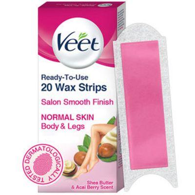 Veet Full Body Waxing Strips Kit For Normal Skin, 20pieces