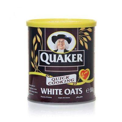 Quaker White Oats Tin, 500gm