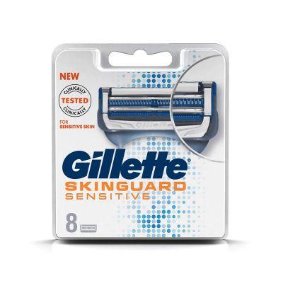 Gillette Skin Guard Manual Shaving Razor Blades Cartridges, (Pack Of 8)