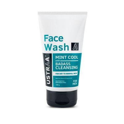 Ustraa Face Wash For Men Mint Cool, 100gm