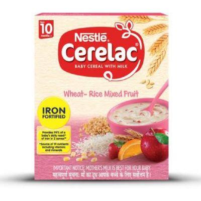 Cerelac Wheat Rice Mix Fruit Stage 3, 300gm