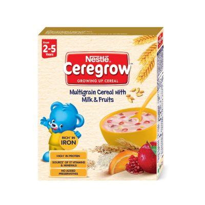 Ceregrow Multigrain Cereal With Milk & Fruit, 300gm