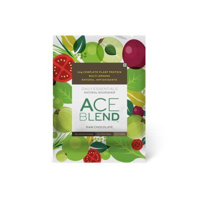 Ace Blend Plant Protein and Superfoods Raw Chocolate, 15 Sachets