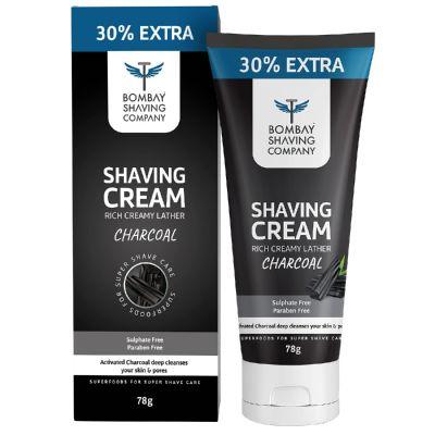 Bombay Shaving Company Charcoal Shaving Cream, 78gm