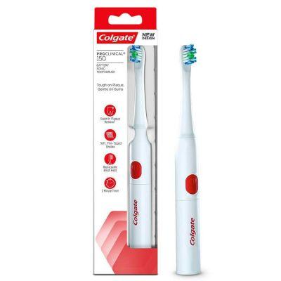 Colgate Pro Clinical 150 Sonic Battery Powered Electric Toothbrush, 1piece