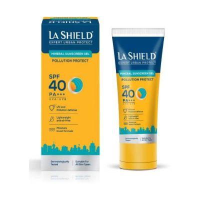 Glenmark La Shield Pollution Protect Mineral Sunscreen Gel Spf 40, 50gm