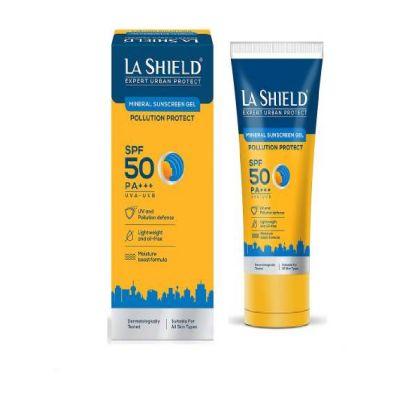 Glenmark La Shield Pollution Protect Mineral Sunscreen Gel Spf 50, 50gm