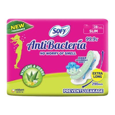 Sofy Body Fit Anti Bacterial Sanitary Pads, 28pcs