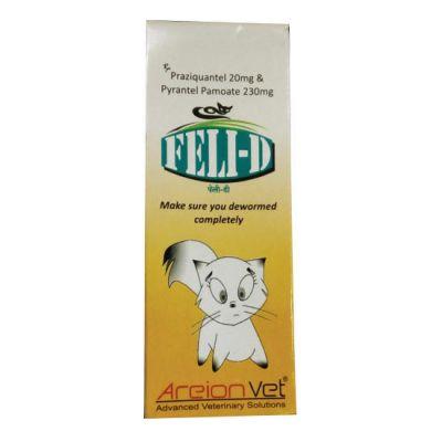 AreionVet Feli-D Deworming Tablet for Cats, 10tabs