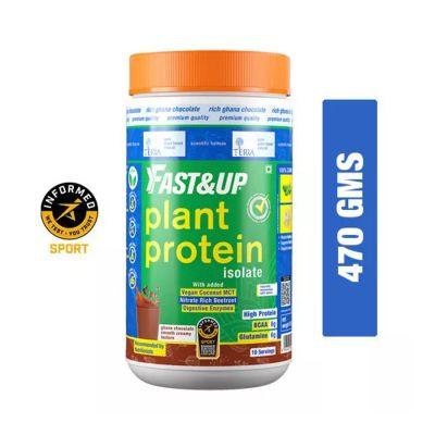 Fast & Up Isolate Plant Protein Chocolate Powder, 470gm