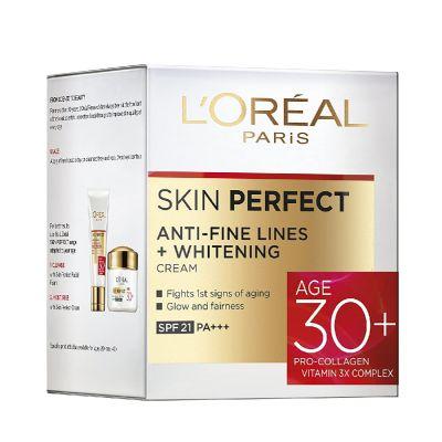 L'Oreal Skin Perfect Anti-Fine Lines + Whitening Cream, 50gm