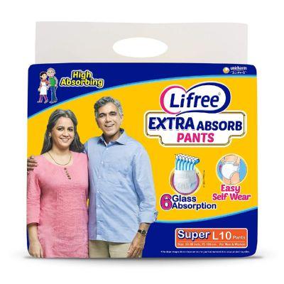 LiFree Adult Pants Large, 10pcs