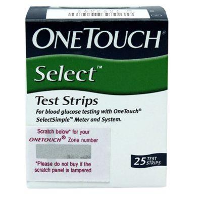 One Touch Select Plus Test Strip, 25strips
