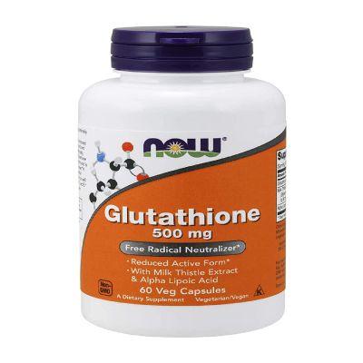 Now Glutathione 500Mg Capsules, 60Caps