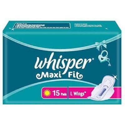 Whisper Maxi Fit L Wings, 15pcs